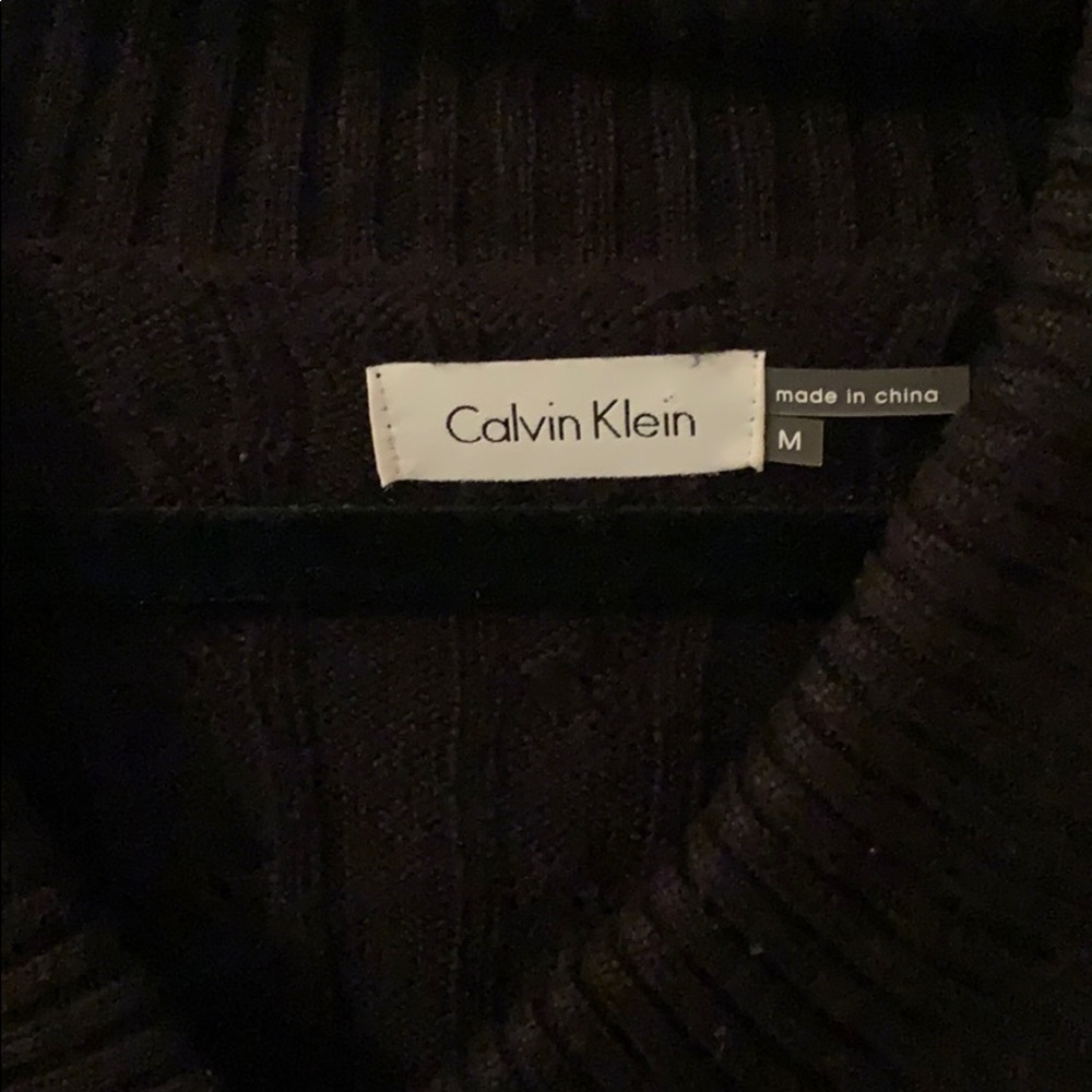 Black Calvin Klein sweater dress